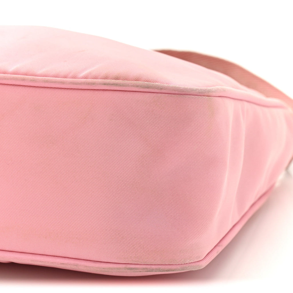 Prada Tessuto Nylon Saffiano Mini Re-Edition 2000 Bag Rosa