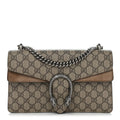 Gucci GG Supreme Monogram Small Dionysus Shoulder Bag Taupe