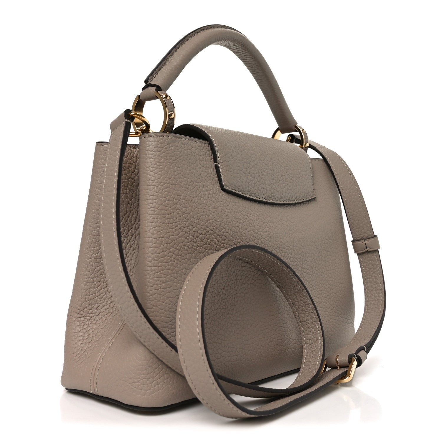Louis Vuitton Taurillon Capucines BB Galet