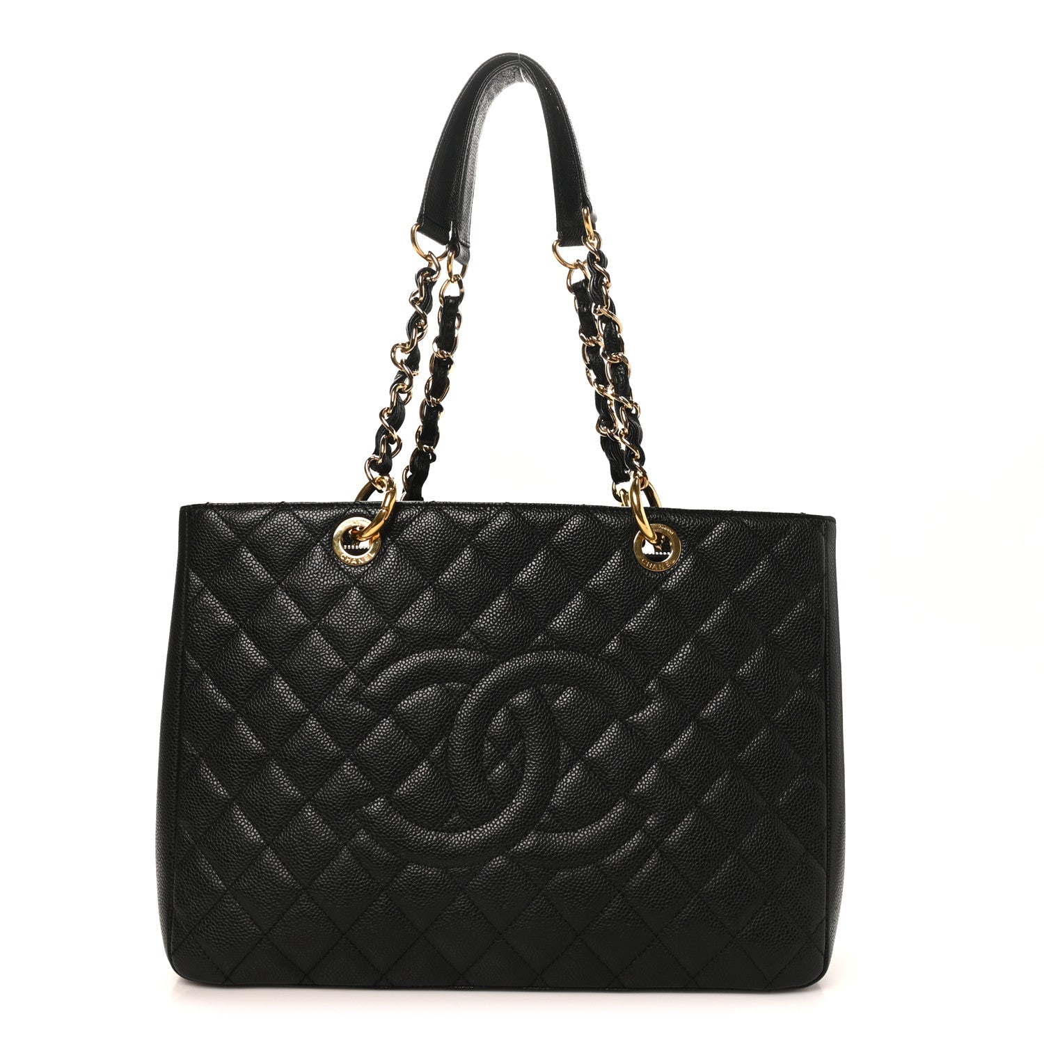 Chanel Caviar Quilted Grand Shopping Tote GST Black