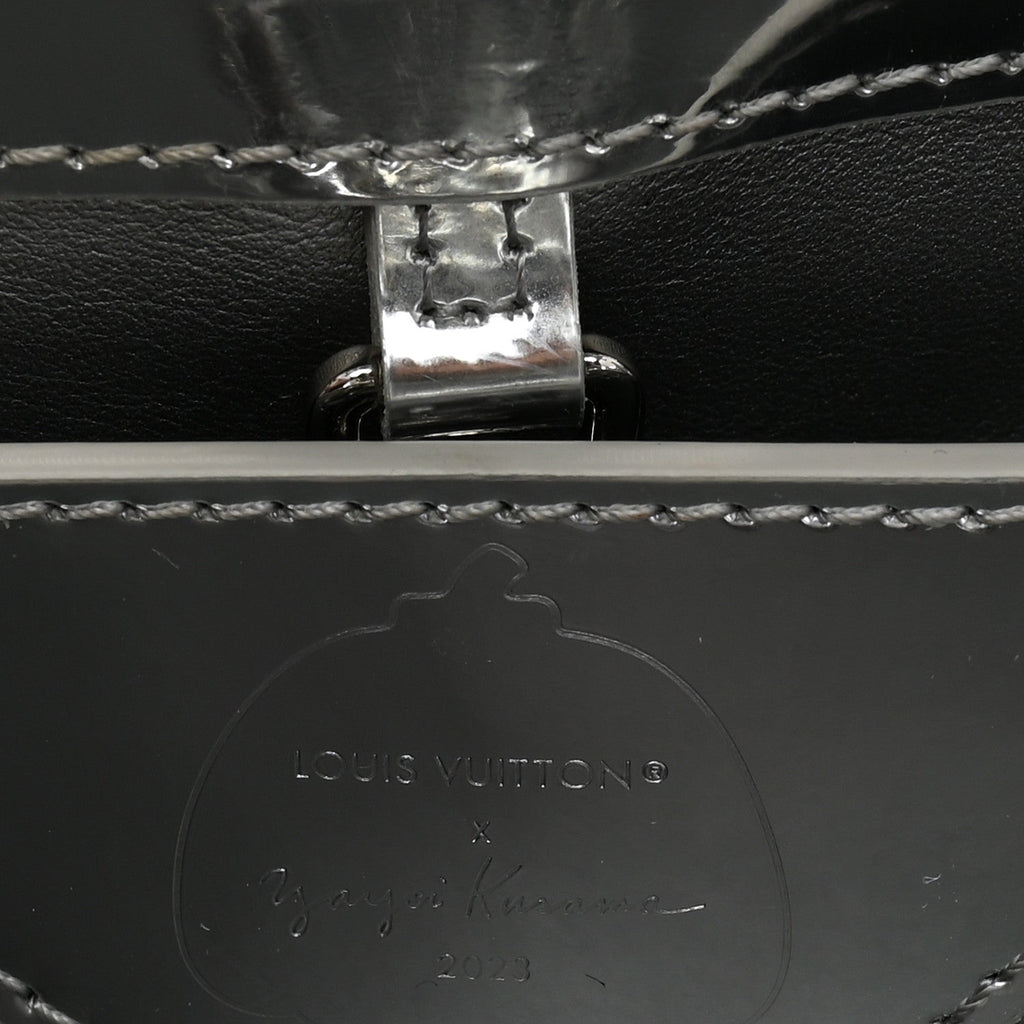 Louis Vuitton LV X YK Metallic Taurillon Brass Metal Dots Capucines BB Silver