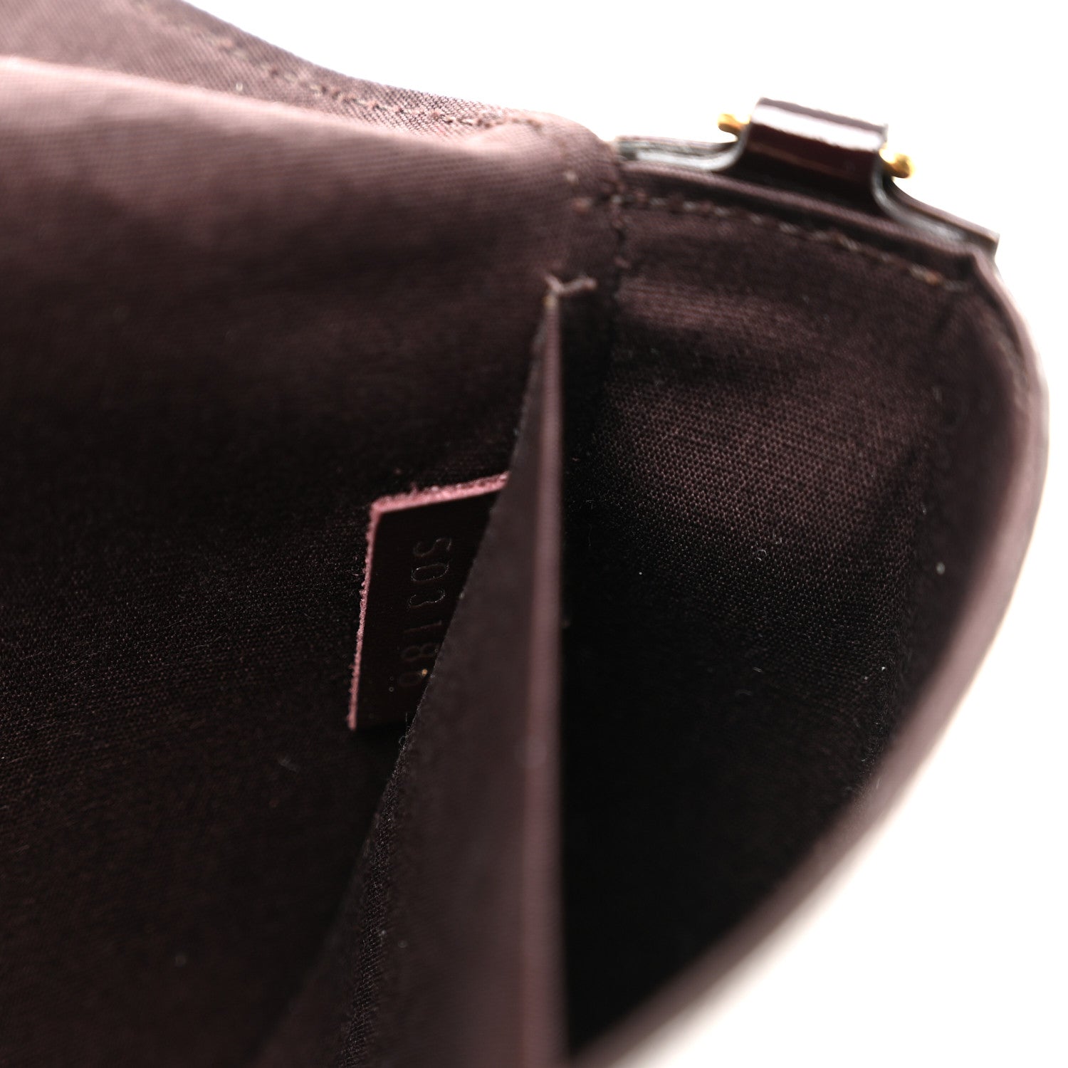Louis Vuitton Vernis Pochette Felicie Chain Wallet Amarante