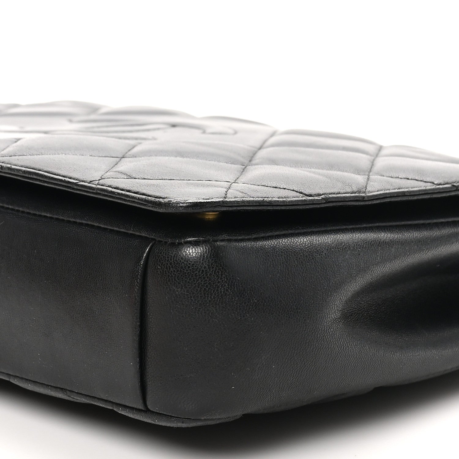 Chanel Lambskin Quilted Large Diamond CC Flap Black