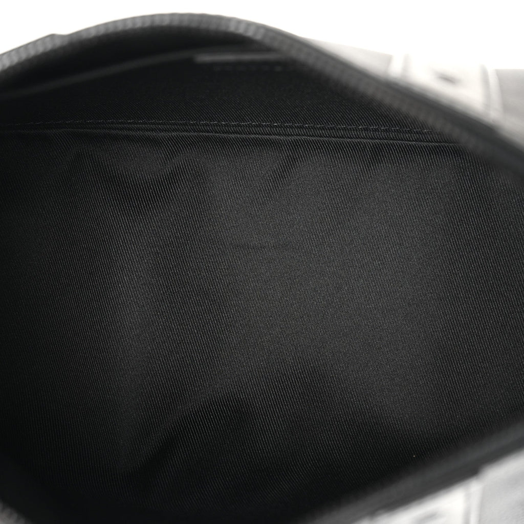 Louis Vuitton Grained Calfskin Aerogram City Keepall Black