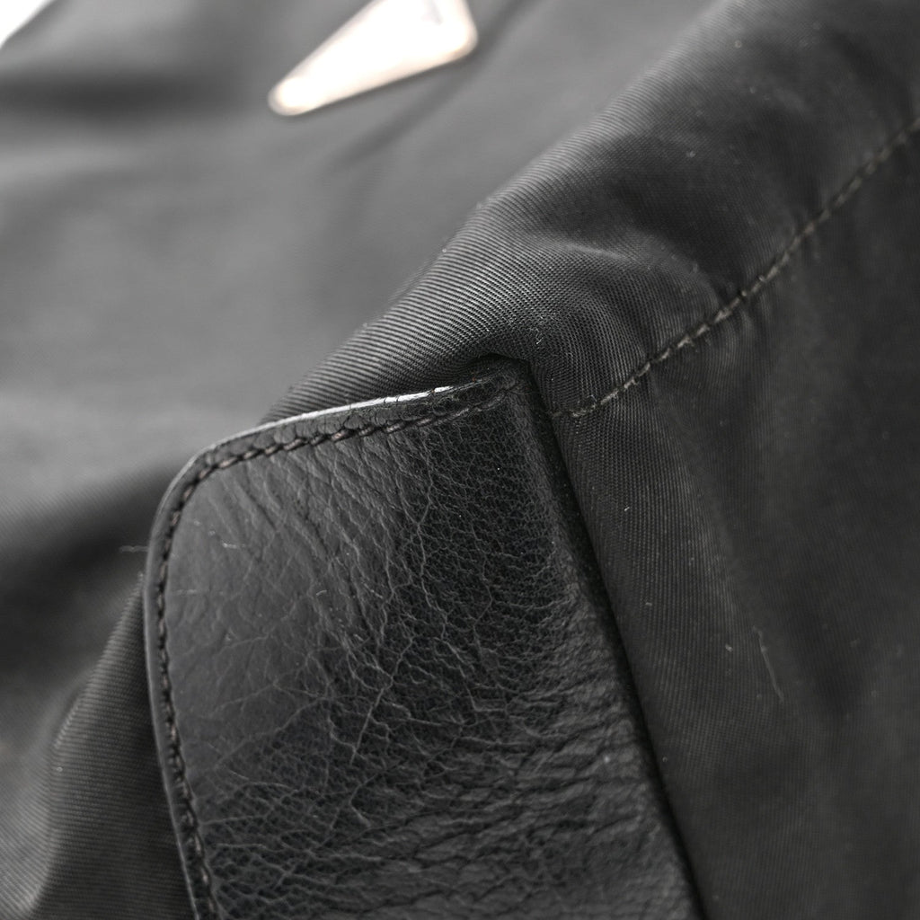 Prada Nylon Shoulder Bag  Black