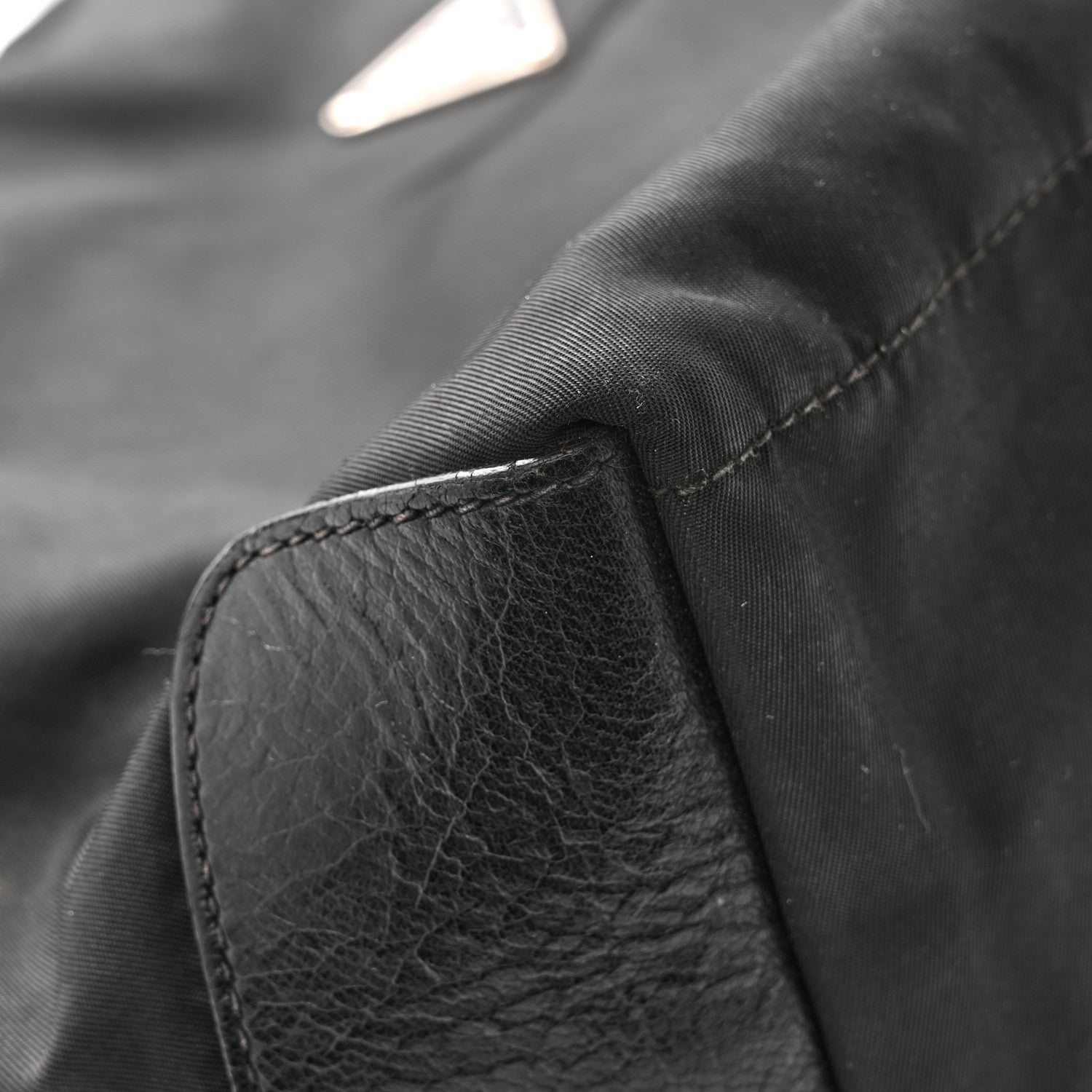 Prada Nylon Shoulder Bag  Black