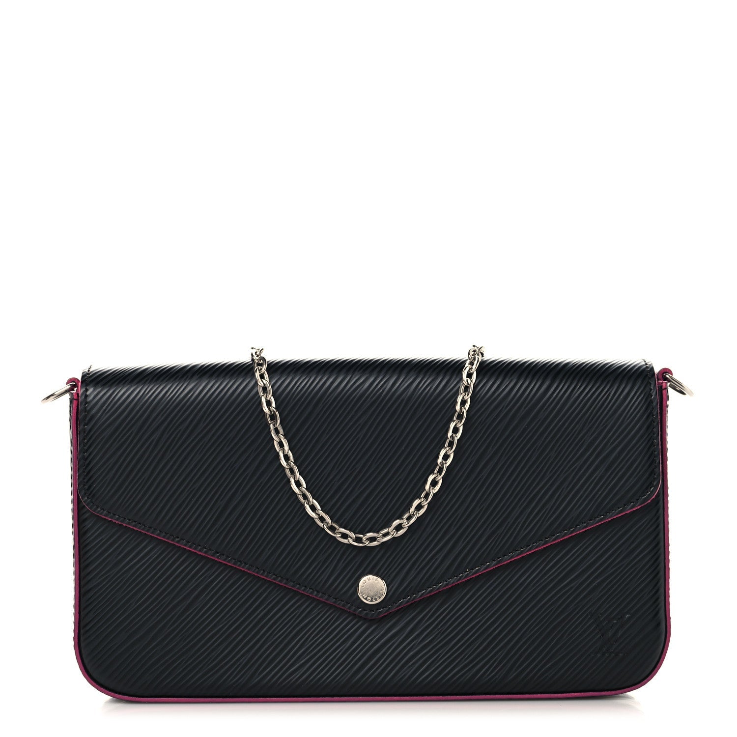 Louis Vuitton Epi Pochette Felicie Black Hot Pink