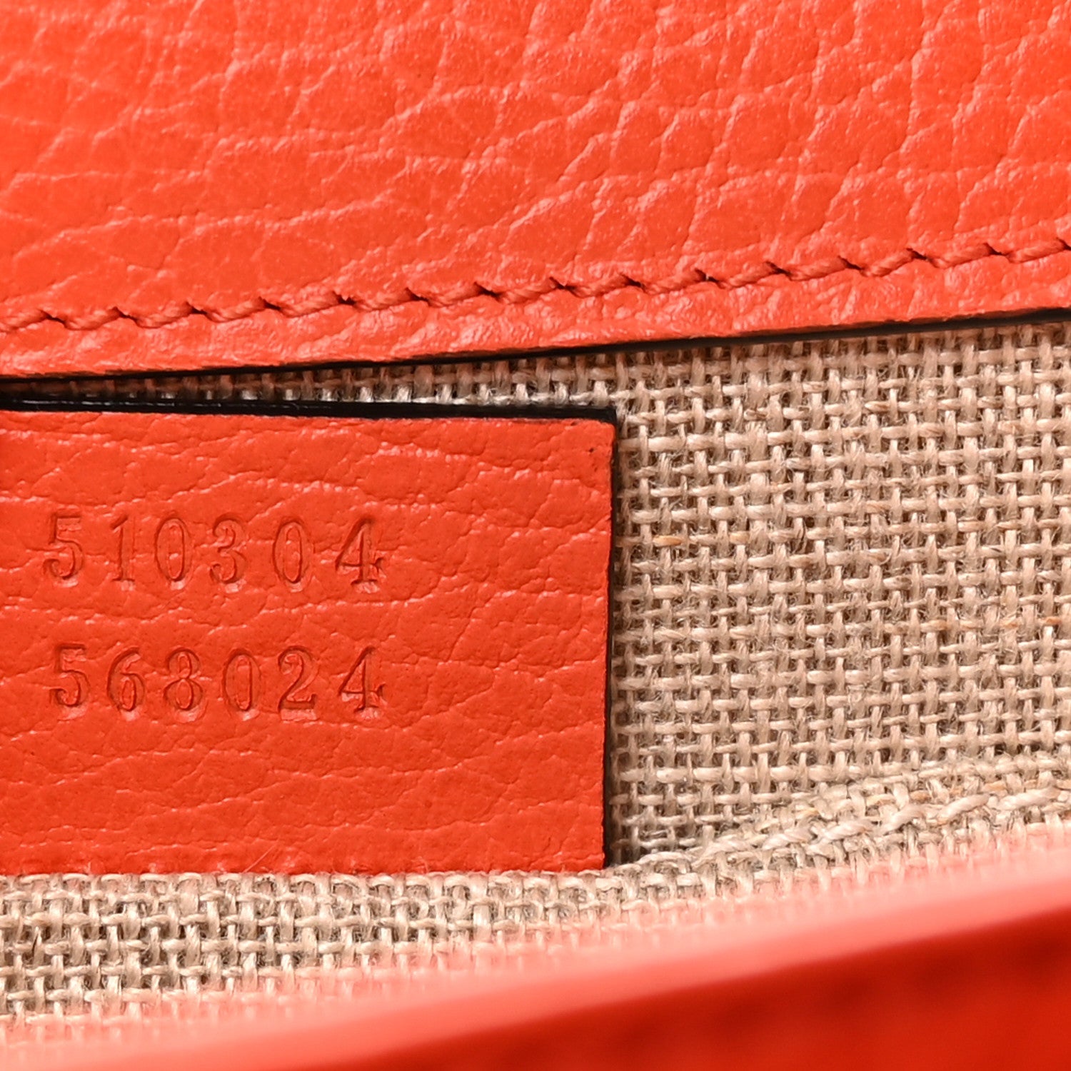 Gucci Dollar Calfskin Small Interlocking G Shoulder Bag Sun Orange