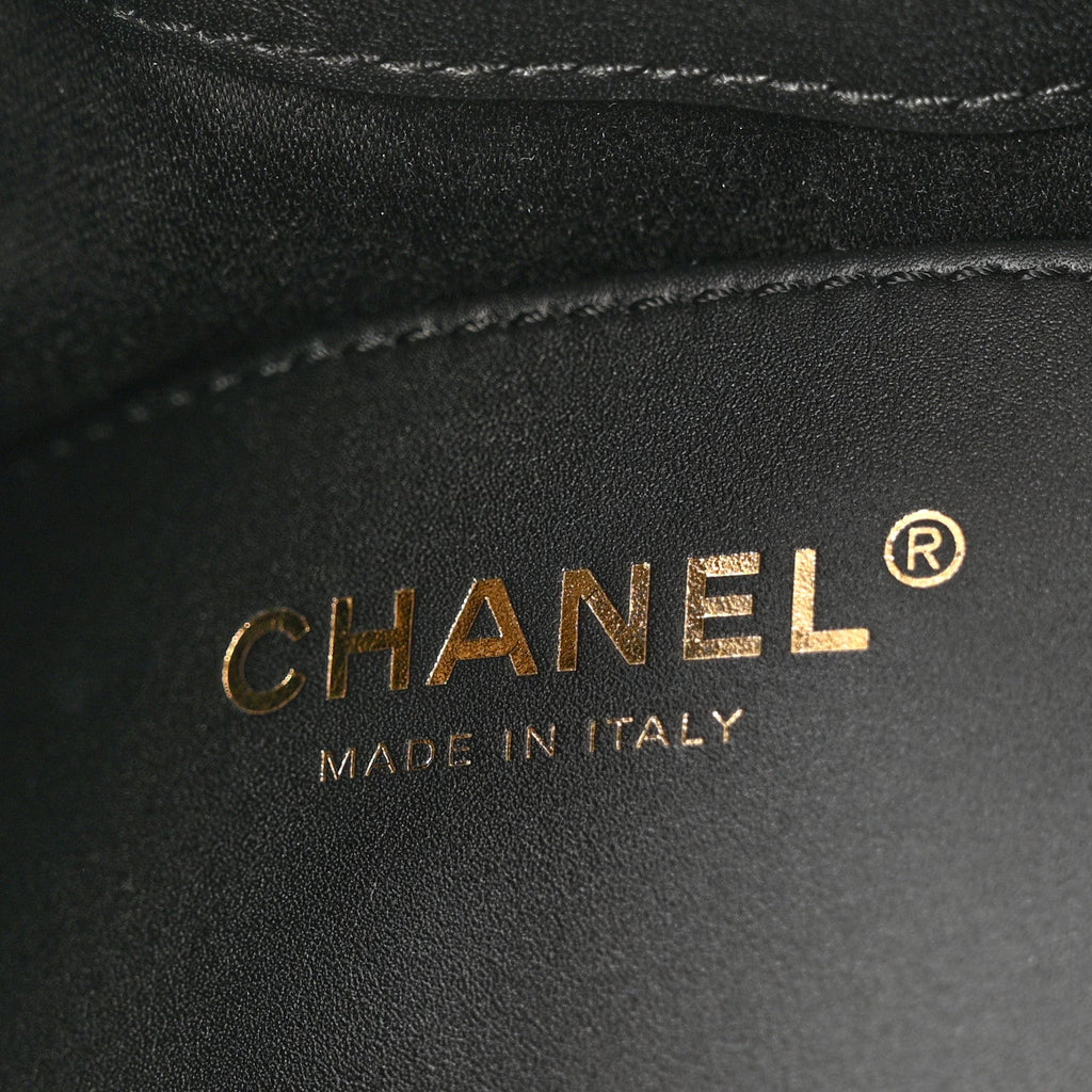 Chanel Suede Quilted Small Chanel 25 Handbag Black