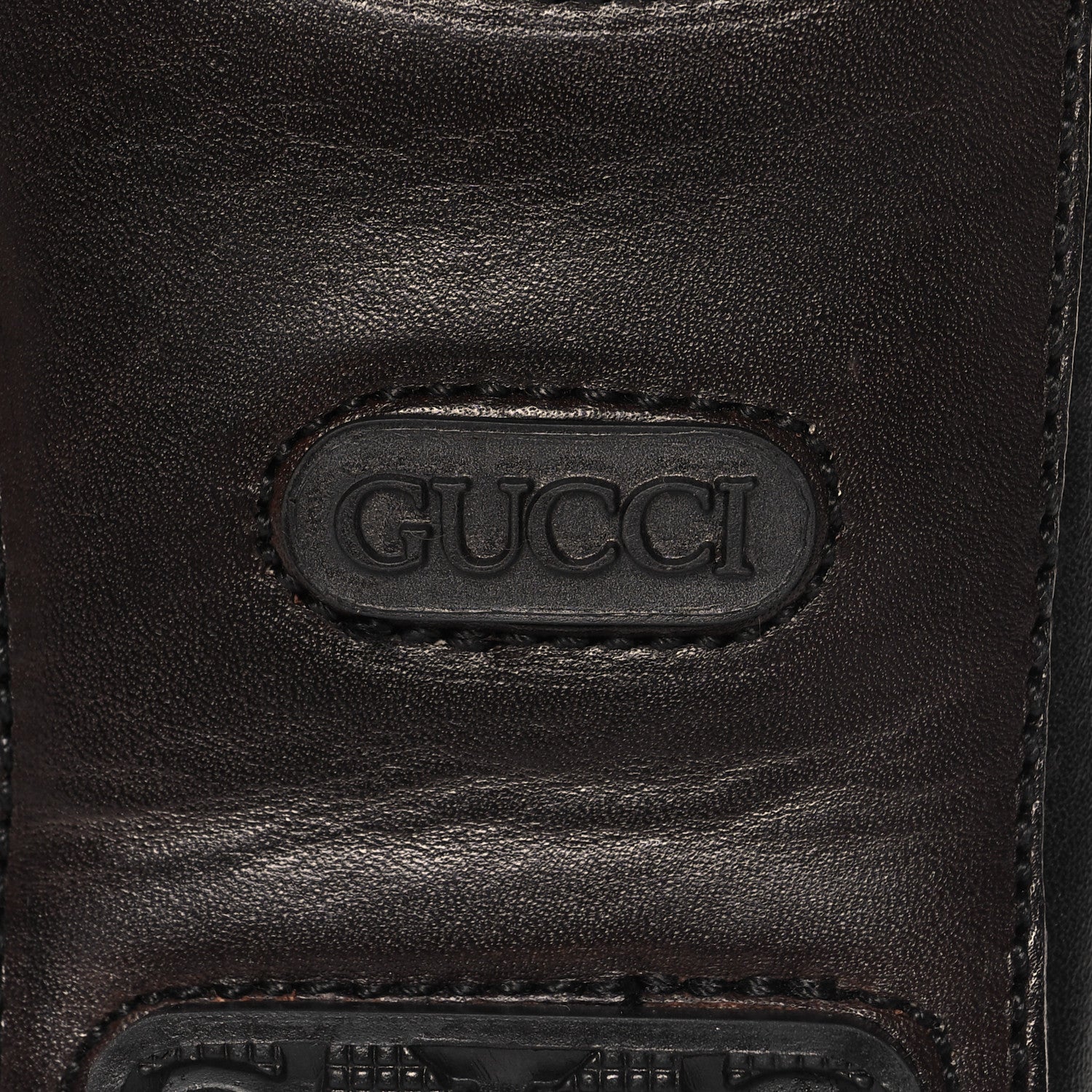 Gucci Calfskin Mens Horsebit Loafers 10 Brown