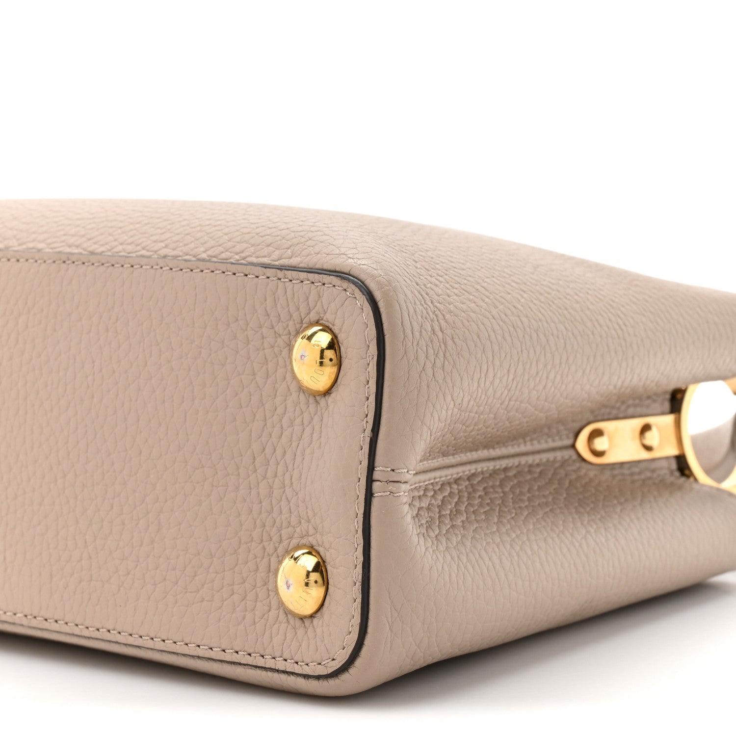 Louis Vuitton Taurillon Capucines BB Galet