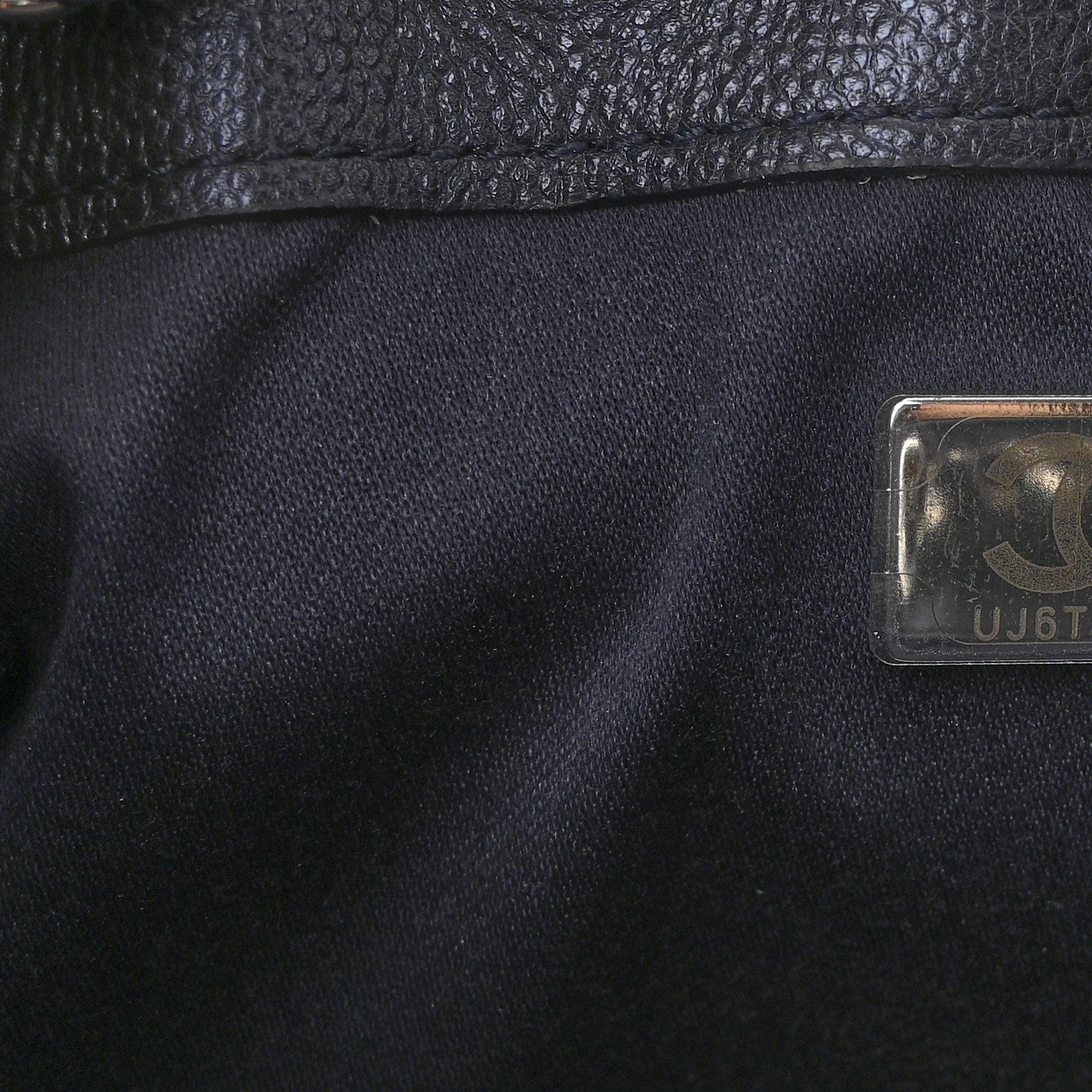 Chanel Metallic Caviar Quilted Mini Chanel 25 Handbag Dark Blue