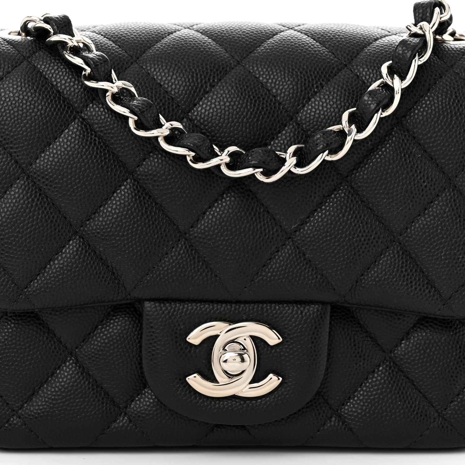 Chanel Caviar Quilted Mini Square Flap Black