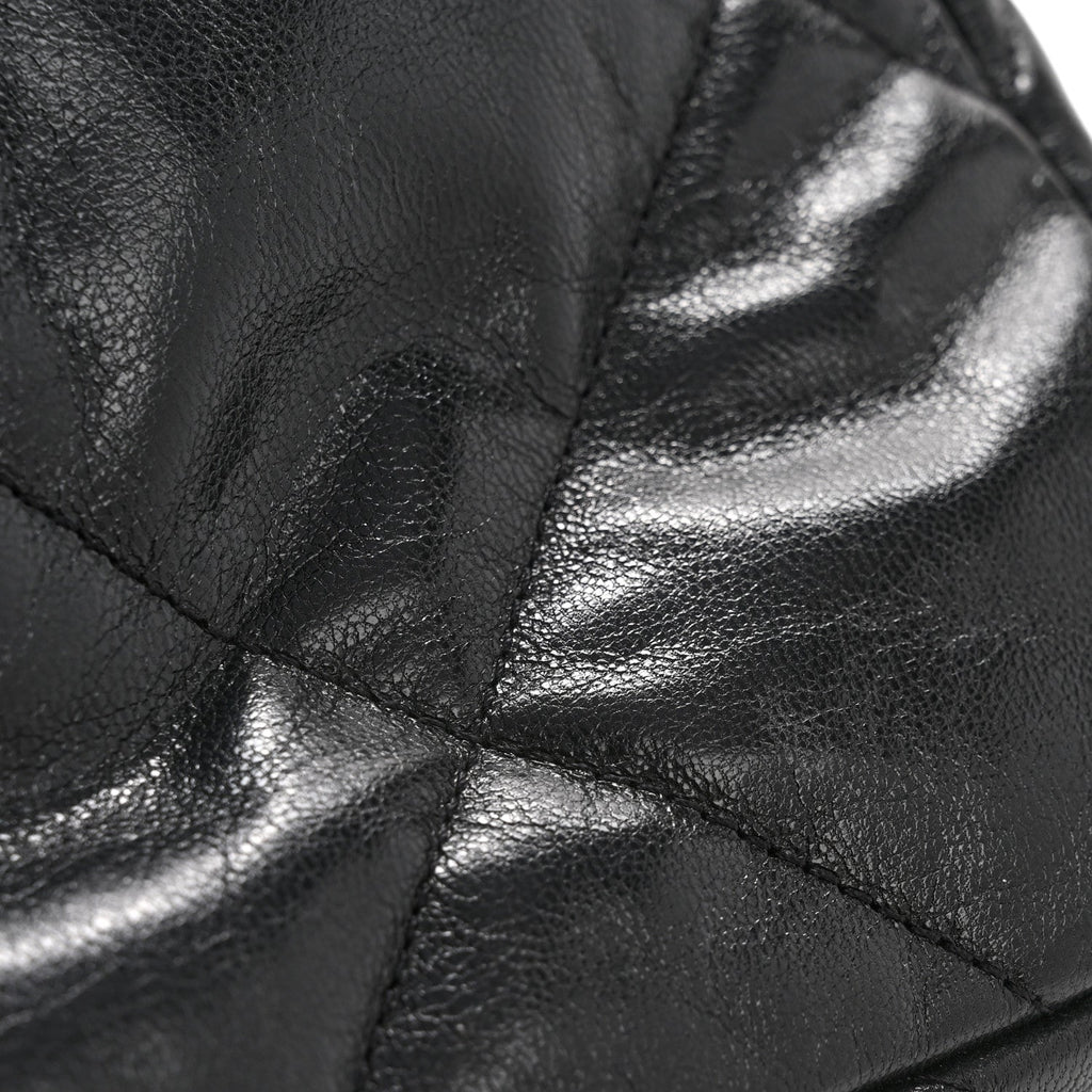 Chanel Goatskin Quilted Medium Chanel 19 Flap Black