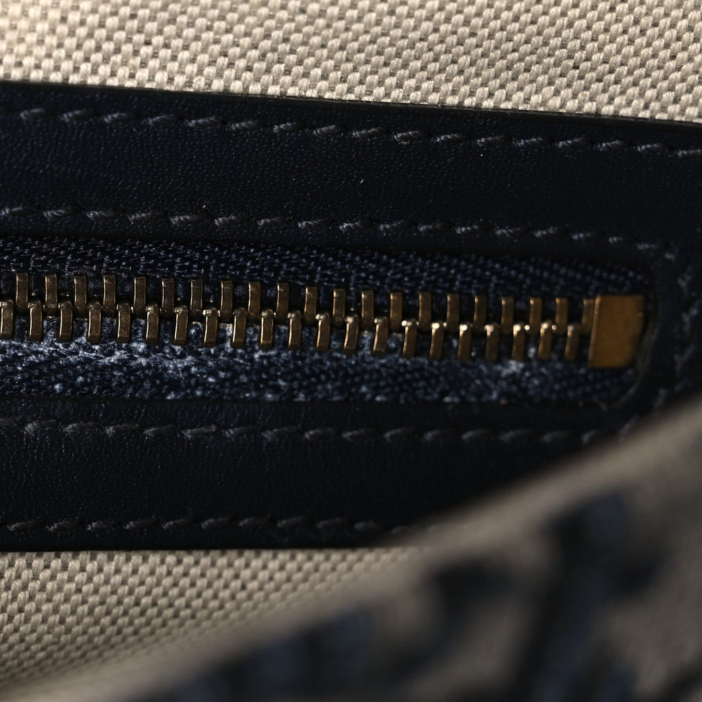 Christian Dior Oblique Saddle Bag Blue