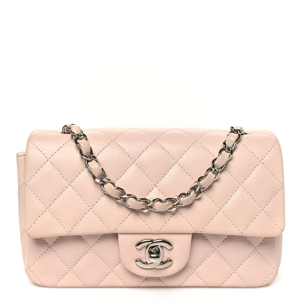 Chanel Caviar Quilted Mini Rectangular Flap Light Pink