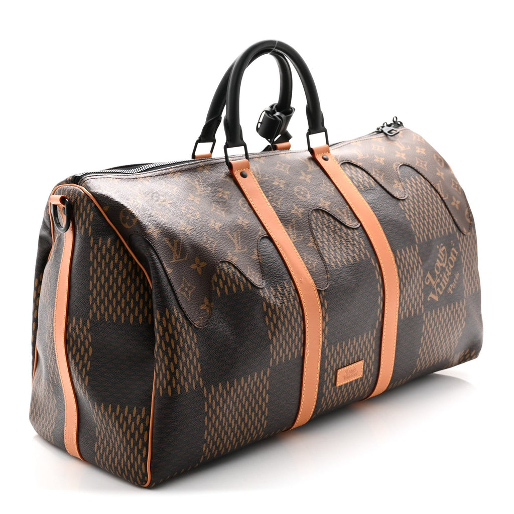 Louis Vuitton x Nigo Giant Damier Ebene Monogram Keepall Bandouliere 50