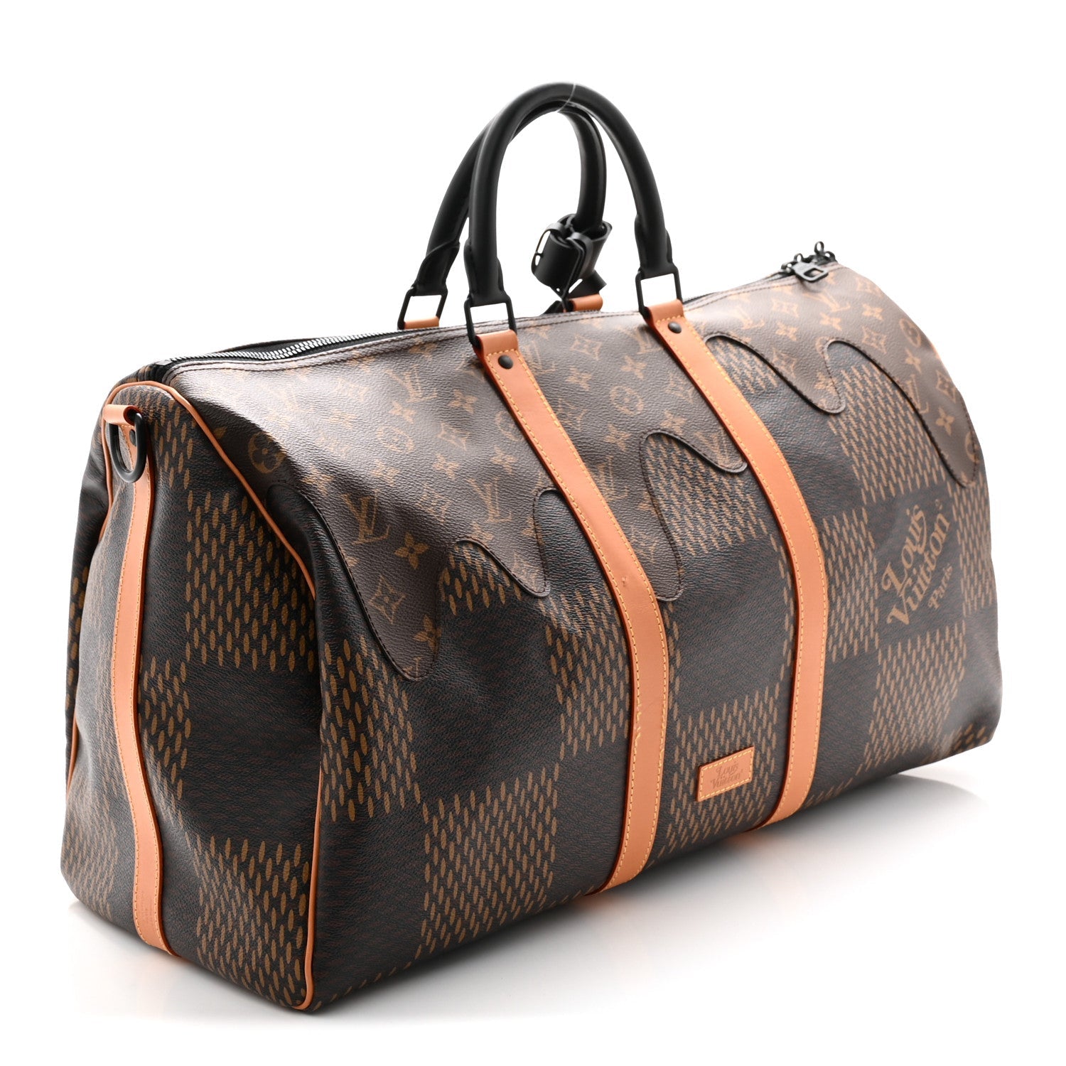Louis Vuitton x Nigo Giant Damier Ebene Monogram Keepall Bandouliere 50