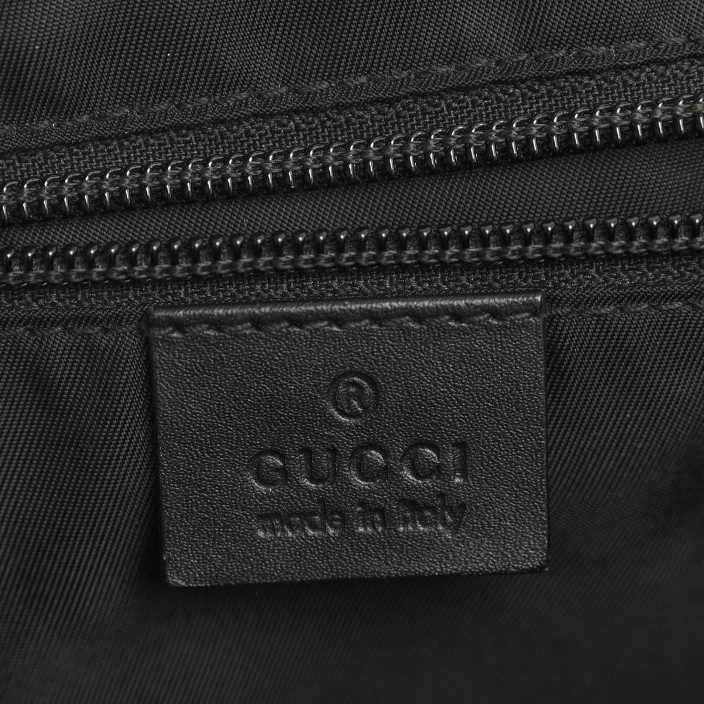 Gucci GG Supreme Monogram Web Flap Messenger Bag Black