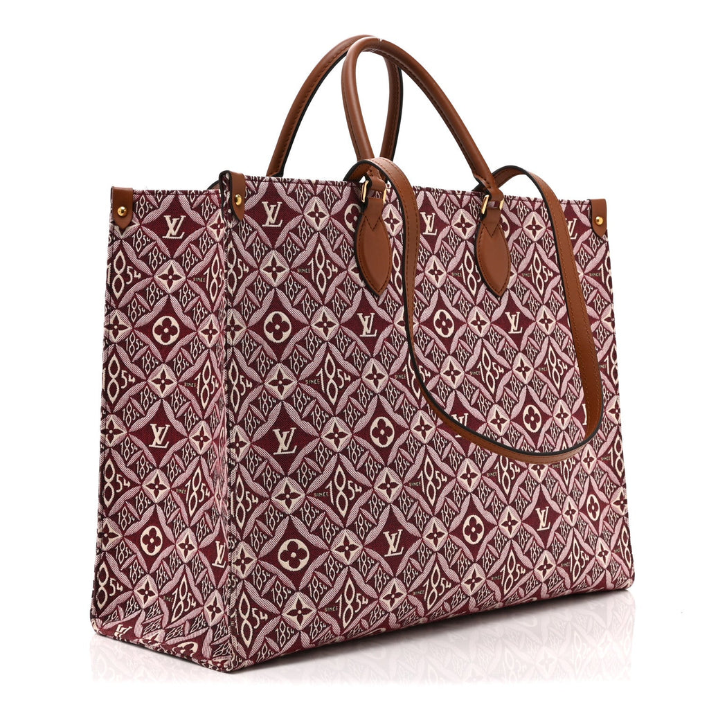Louis Vuitton Jacquard Since 1854 Onthego GM Bourdeaux