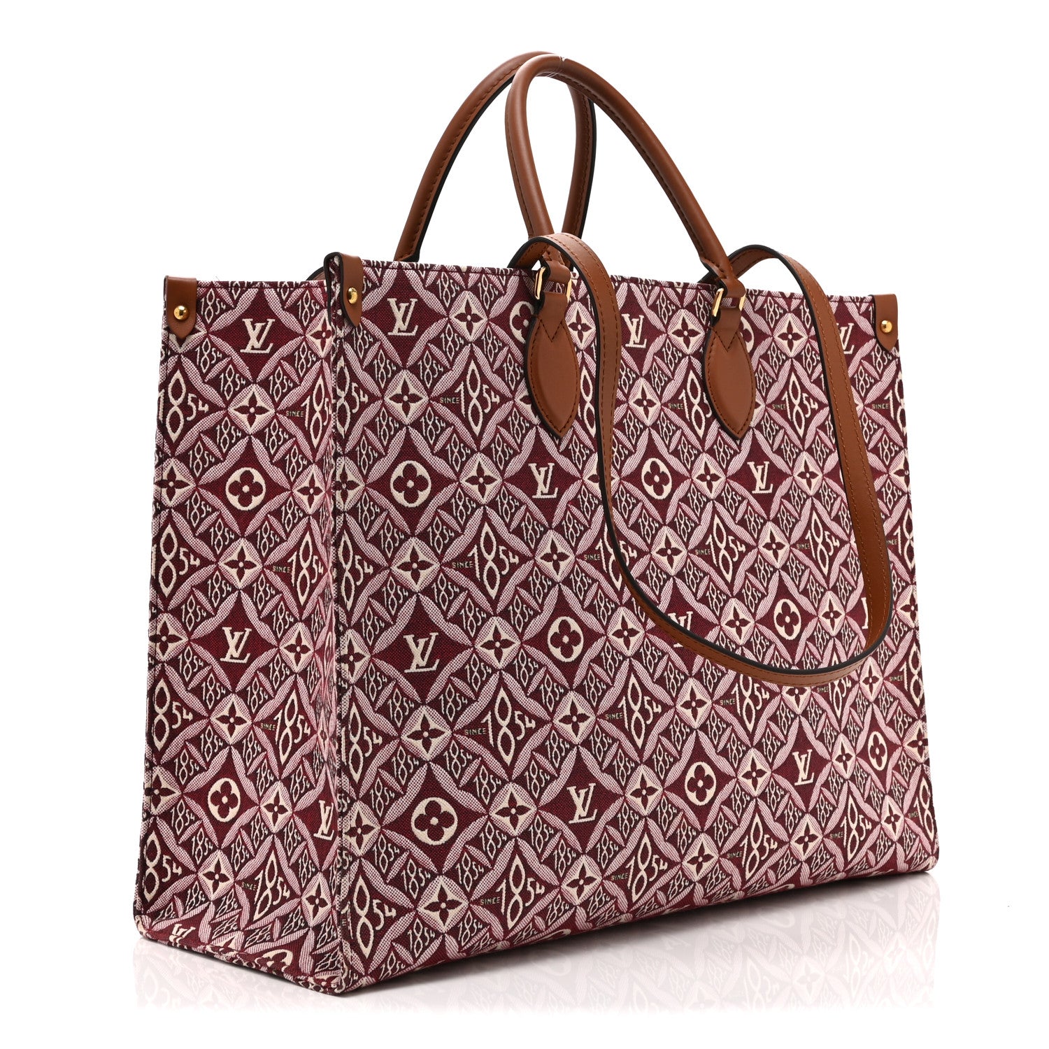 Louis Vuitton Jacquard Since 1854 Onthego GM Bourdeaux