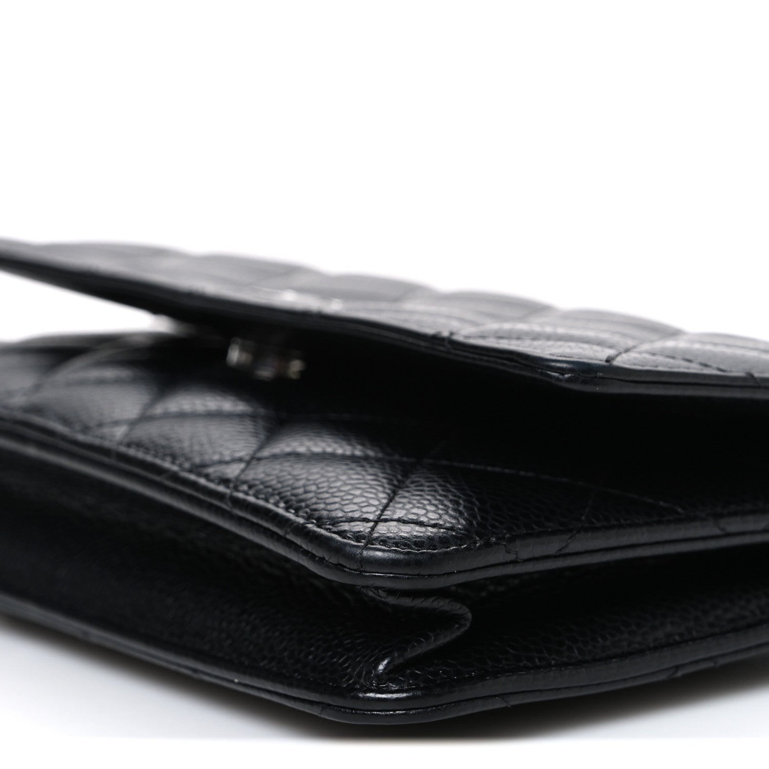 Chanel Caviar Quilted Wallet on Chain WOC Black