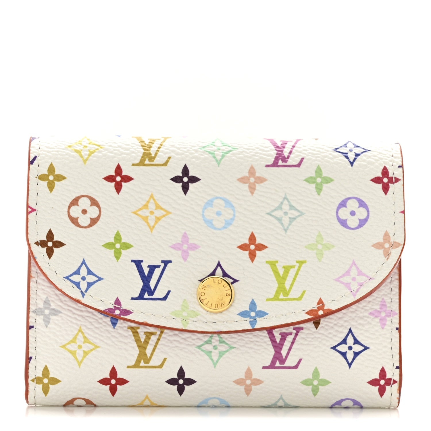 Louis Vuitton LV X TM Monogram Multicolor Rosalie Coin Purse White Kawaii Pink