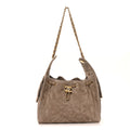 Chanel Suede Quilted Small Chanel 25 Handbag Dark Grey