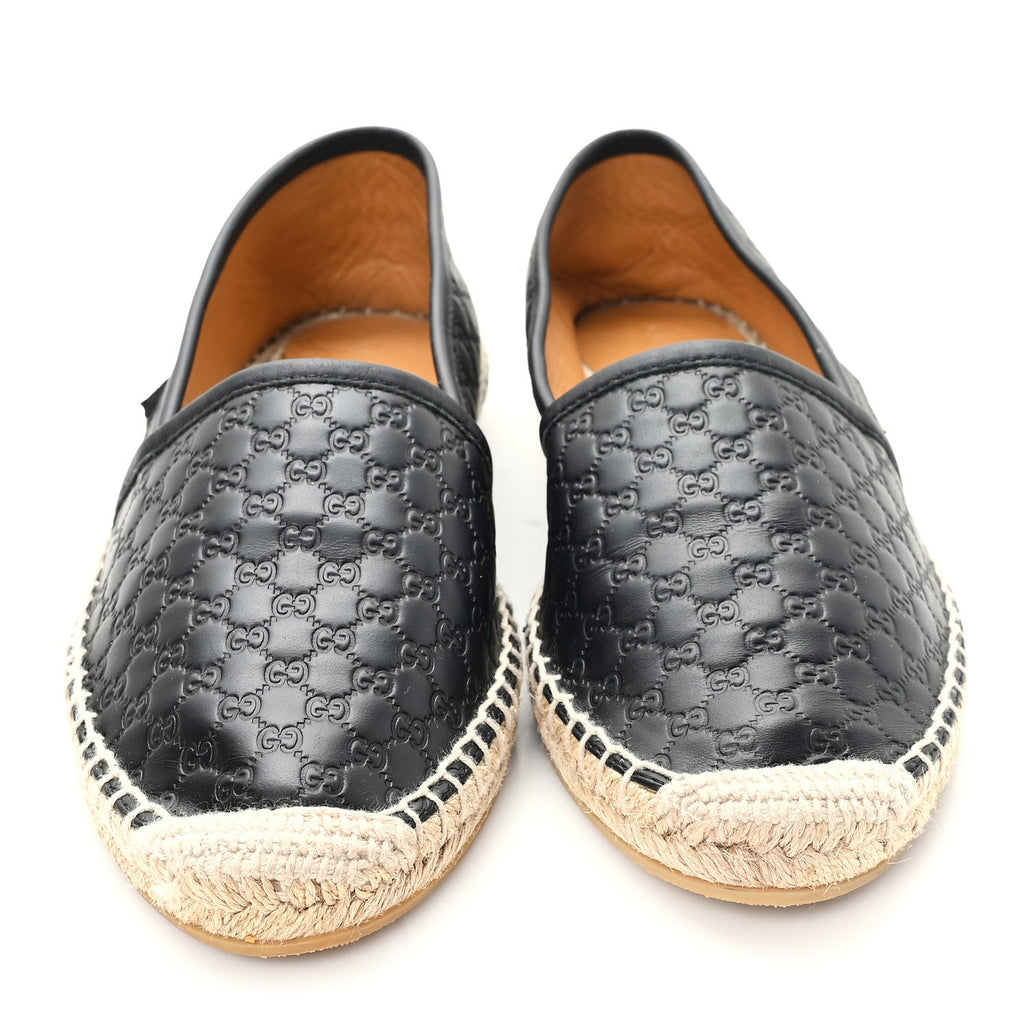 Gucci Microguccissima Signature Espadrilles 38 Black