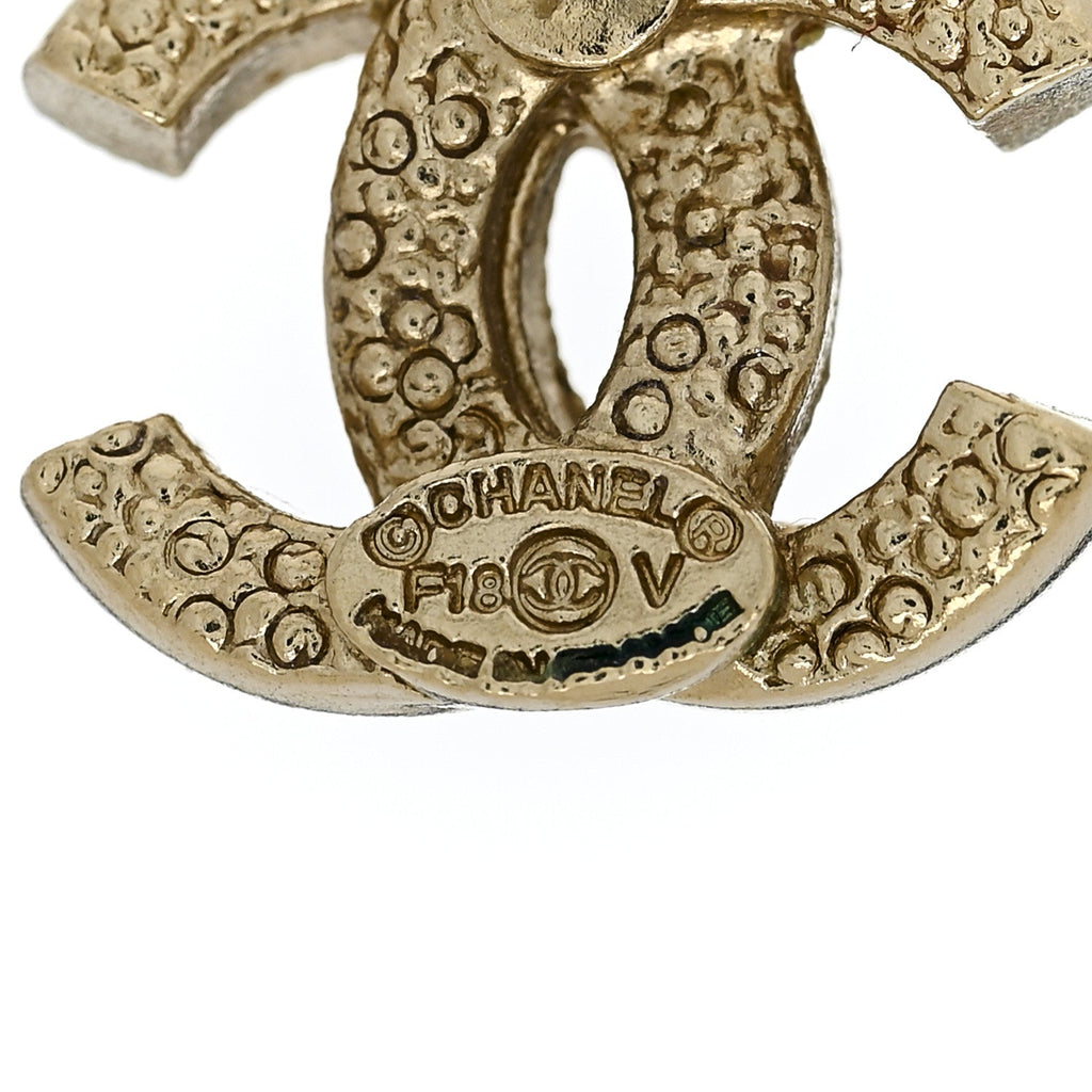 Crystal CC Earrings Gold