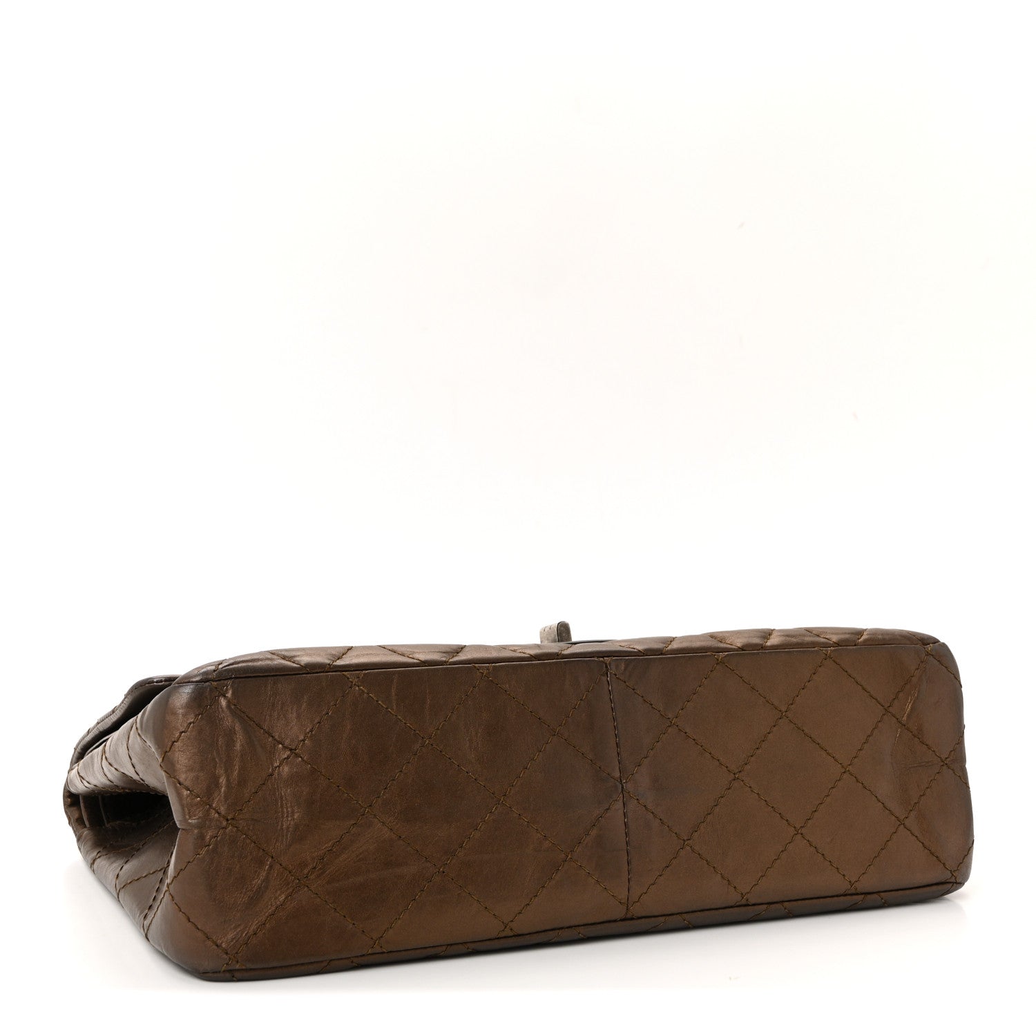 Chanel Metallic Aged Calfskin Quilted 2.55 Reissue 227 Flap Bronze