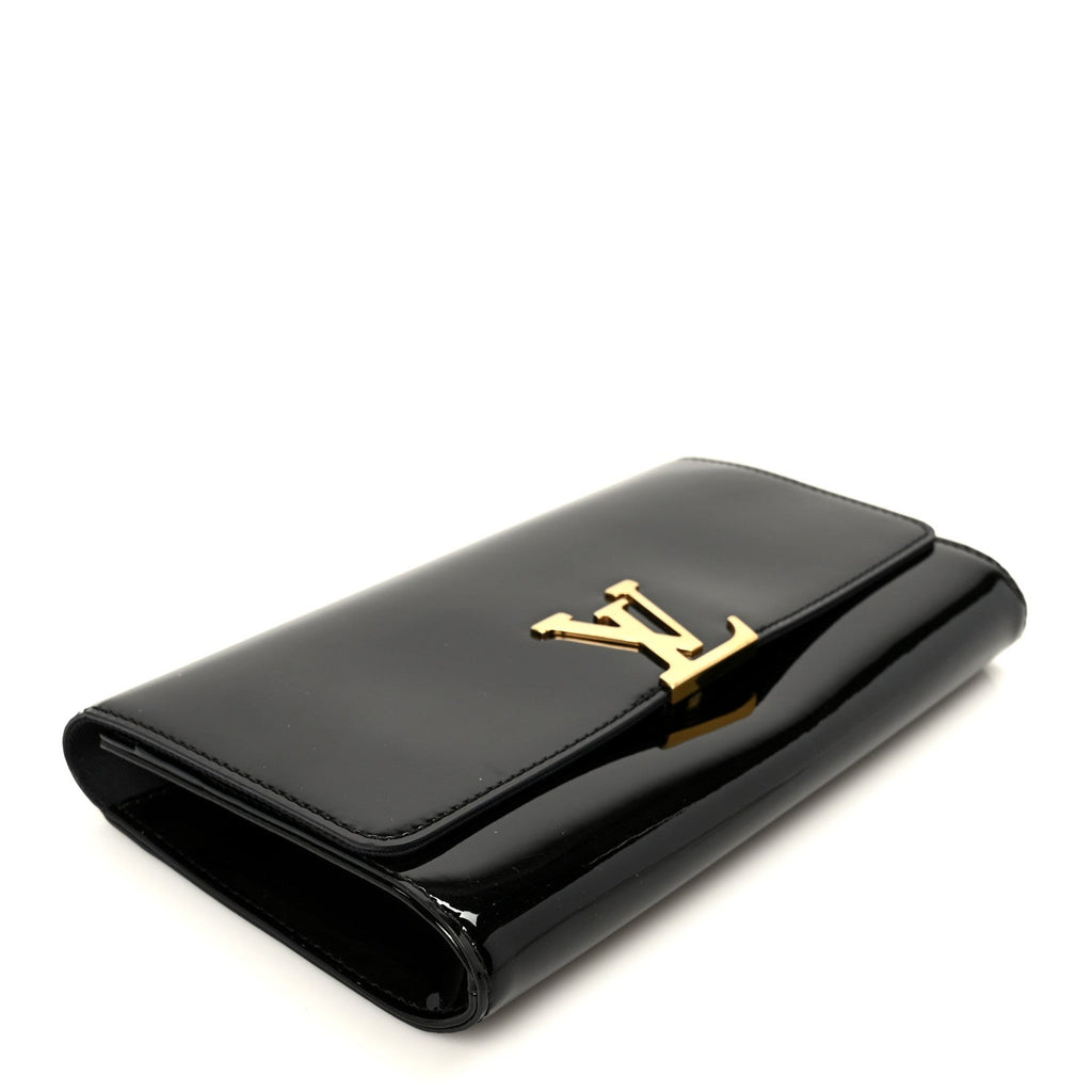 Louis Vuitton Patent Louise EW Clutch Black