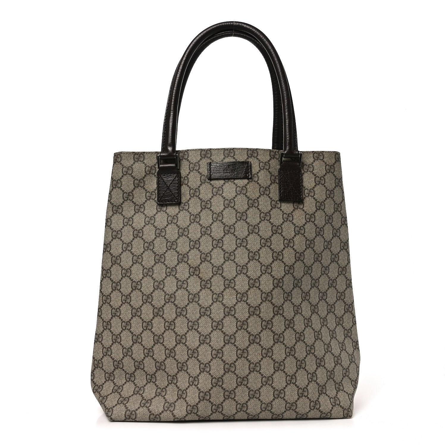 Gucci GG Plus Monogram Small Vertical Tote Dark Brown