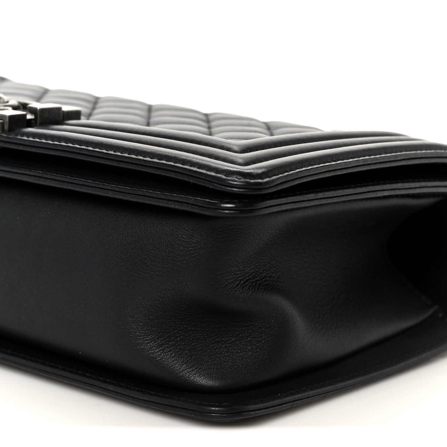 Chanel Lambskin Quilted Medium Boy Flap Black