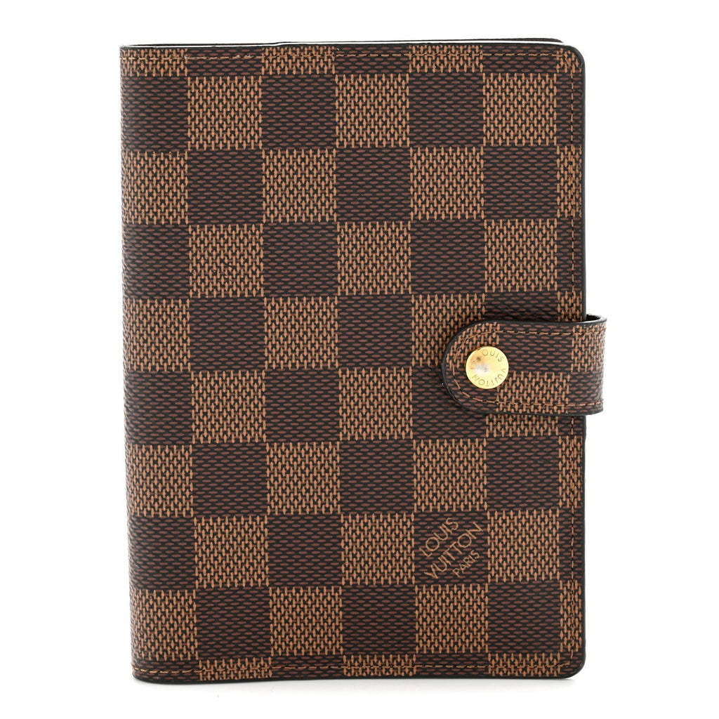 Louis Vuitton Damier Ebene Small Ring Agenda Cover