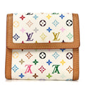 Louis Vuitton Monogram Multicolor Porte-Monnaie Billets Wallet White