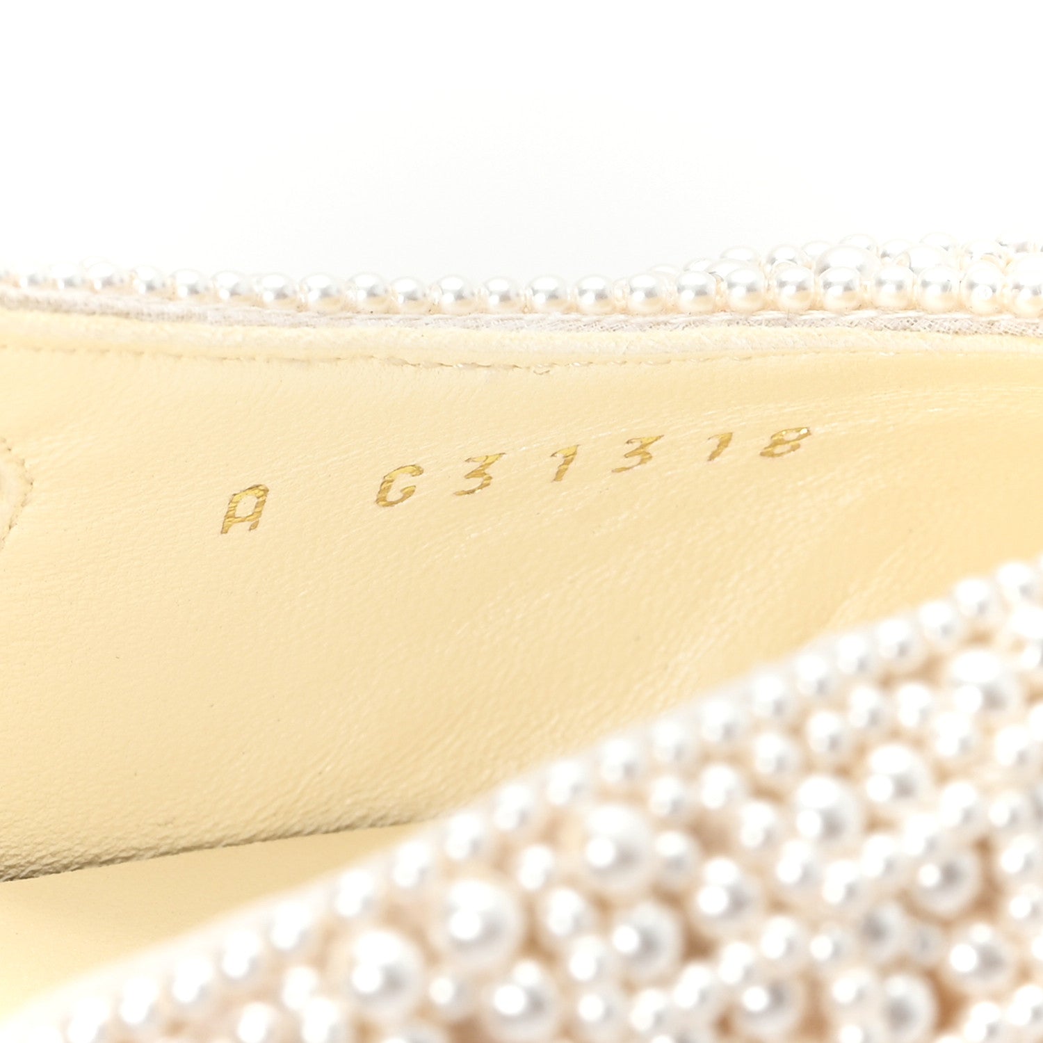 Pearl Patent Cap Toe CC Slingback Pumps 37 Ivory Black