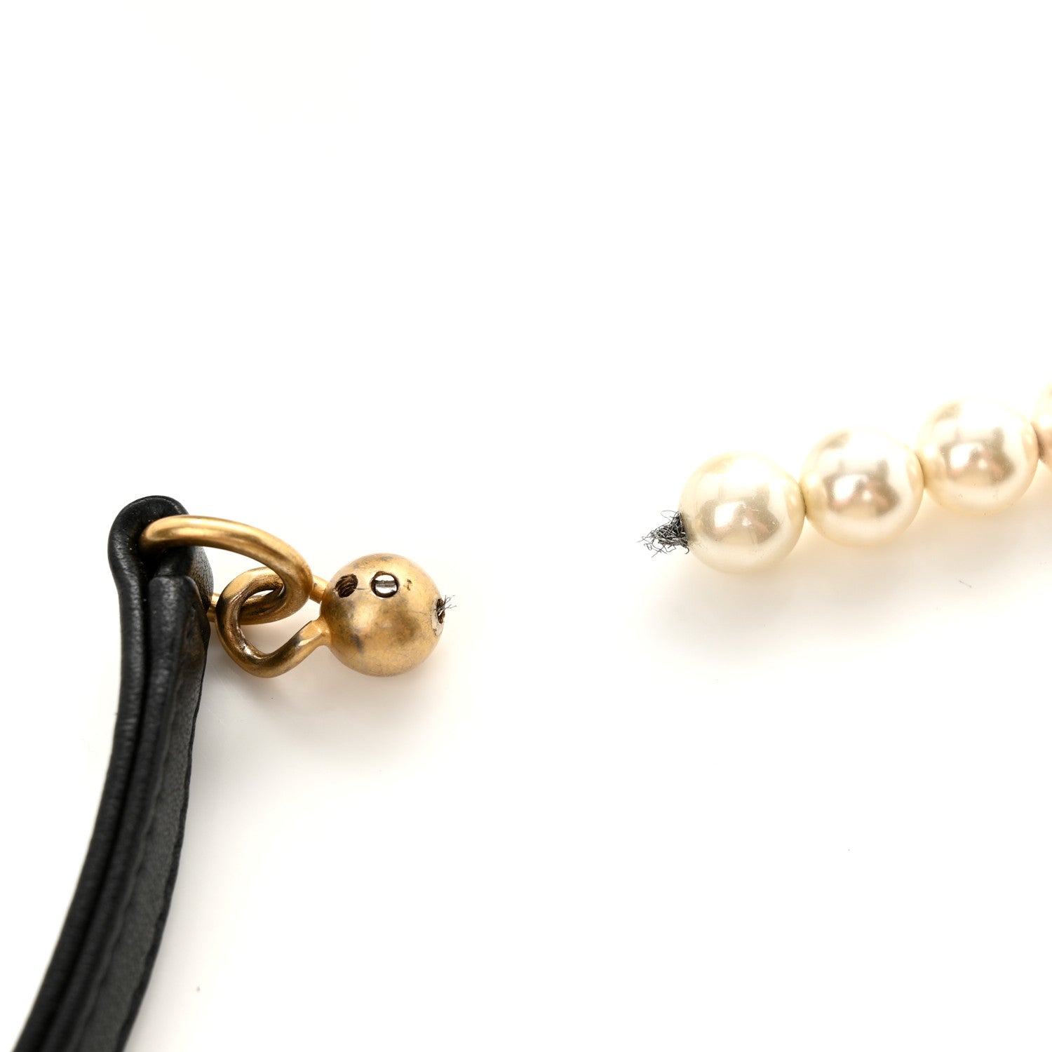 Chanel Calfskin Quilted Pearl Mini About Pearls Drawstring Bucket Bag Black
