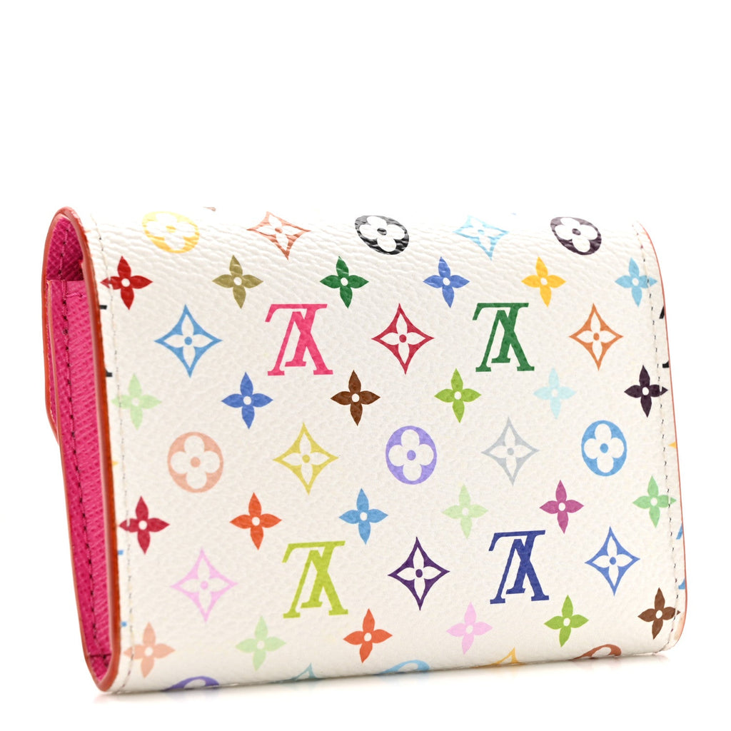 Louis Vuitton LV X TM Monogram Multicolor Rosalie Coin Purse White Kawaii Pink