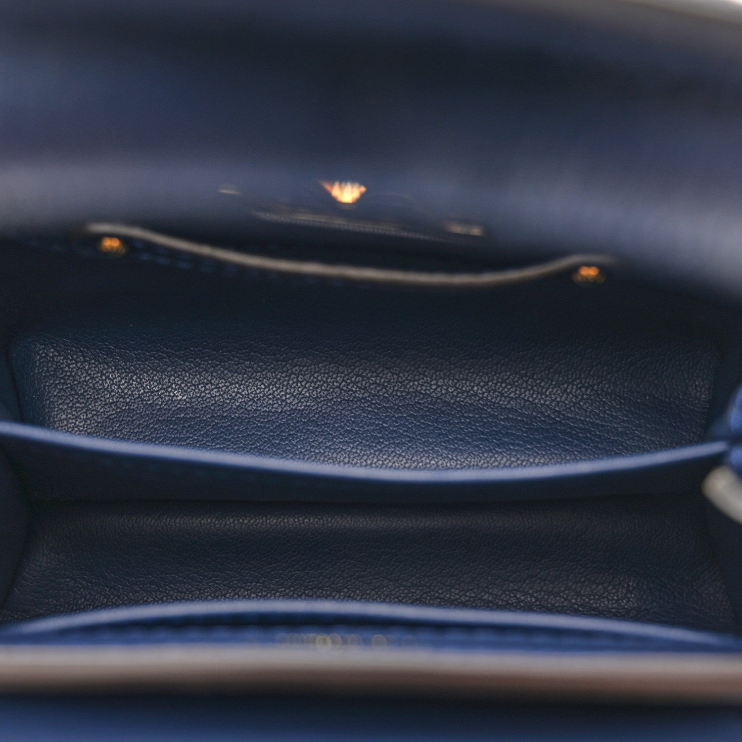 Louis Vuitton Ostrich Capucines Mini Indigo