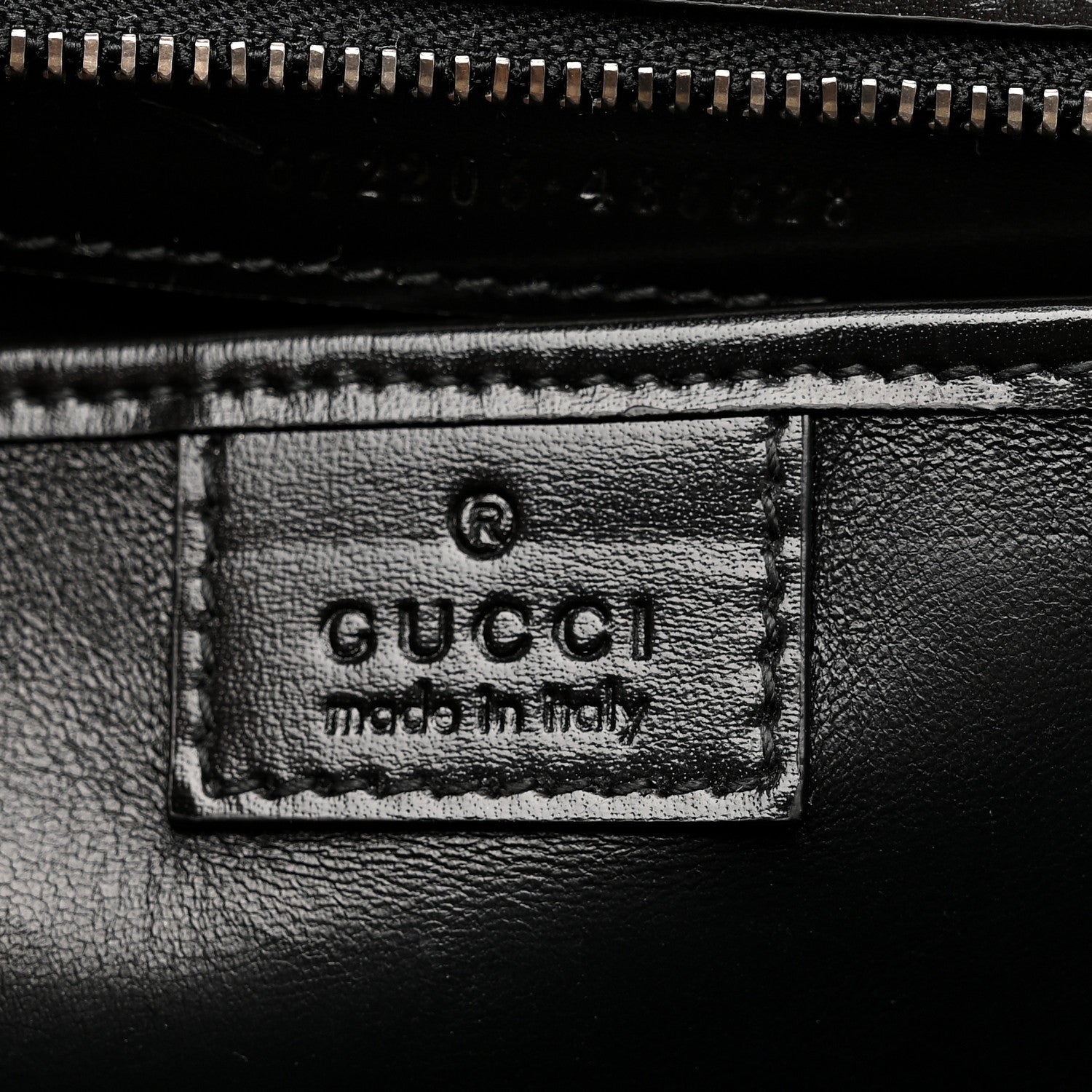 Gucci Boarded Dyana Lux Calfskin Web Monochrome Medium Bamboo 1947 Top Handle Bag Black