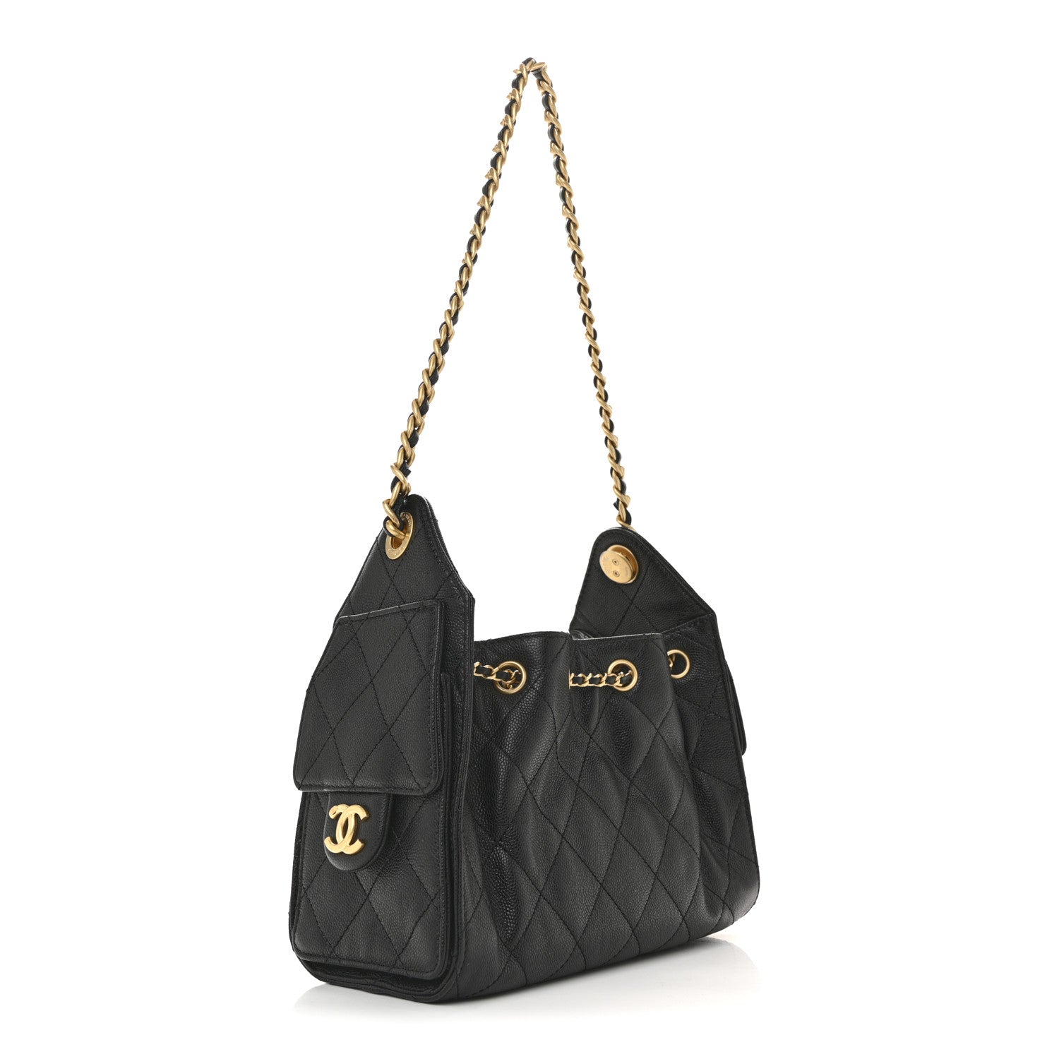 Chanel Caviar Quilted Mini Chanel 25 Handbag Black