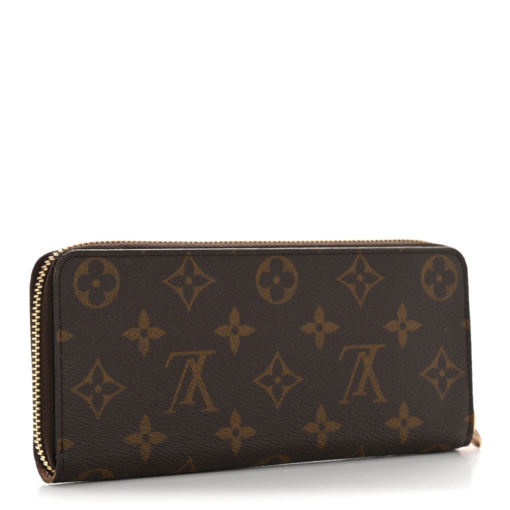 Louis Vuitton Monogram Clemence Wallet Rose Ballerine