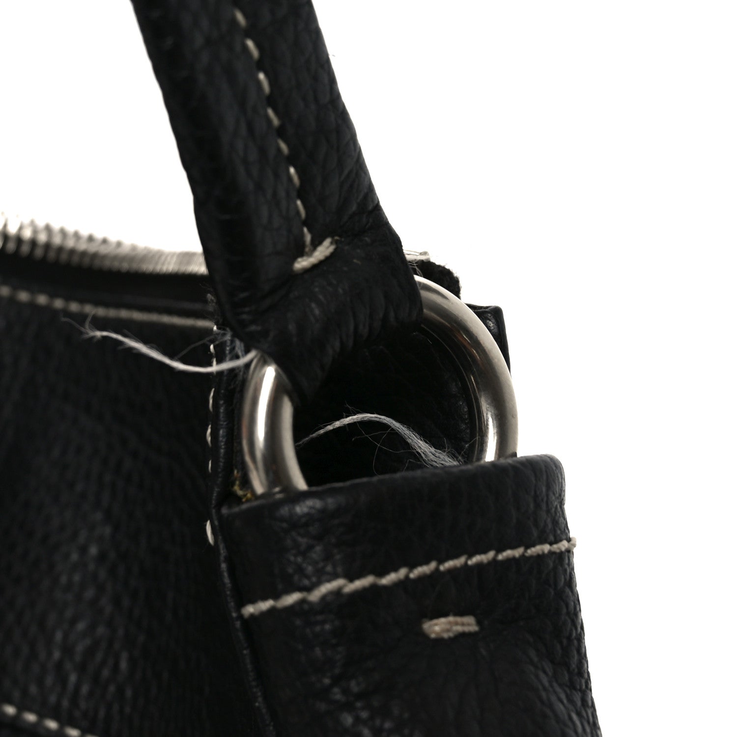 Prada Vitello Daino Hobo Black