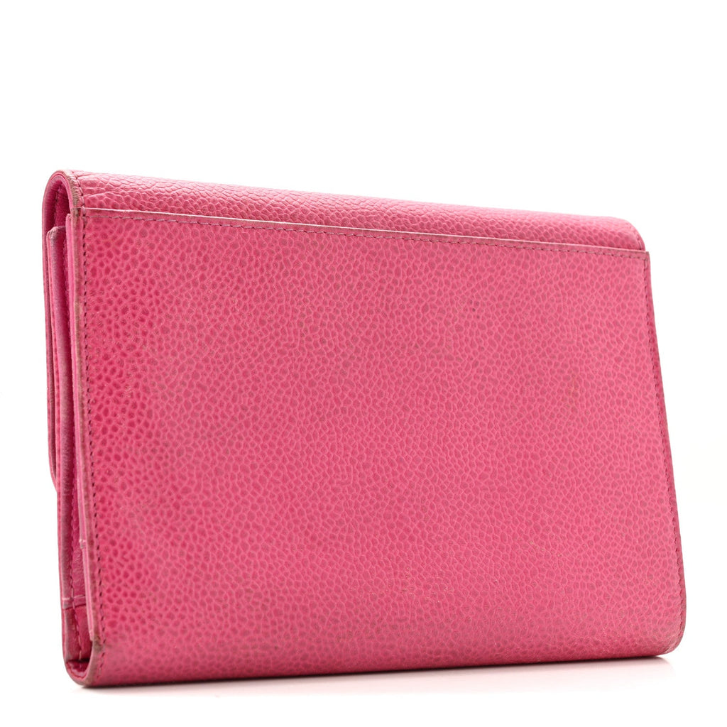 Caviar Timeless CC Compact Wallet Pink