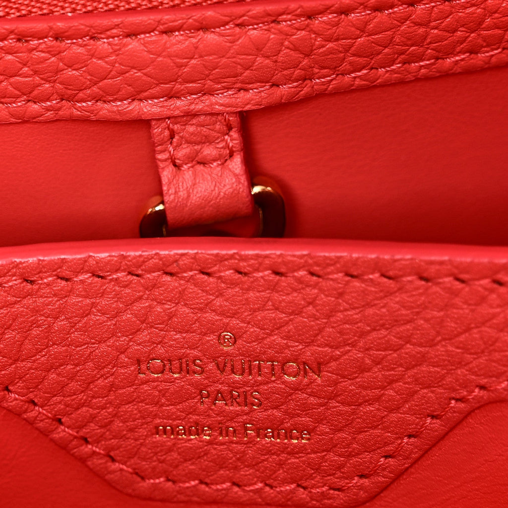 Louis Vuitton Taurillon Capucines BB Hibiscus Poppy
