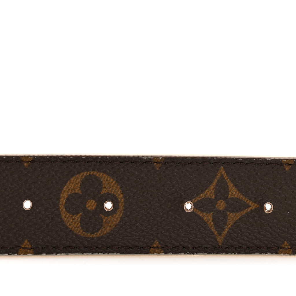 Louis Vuitton Monogram 30mm Pretty LV Reversible Belt 80 32 Beige