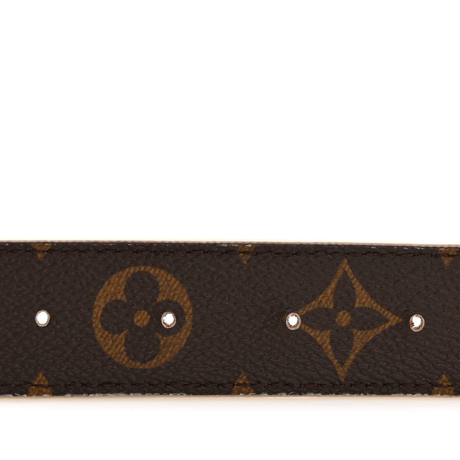 Louis Vuitton Monogram 30mm Pretty LV Reversible Belt 80 32 Beige