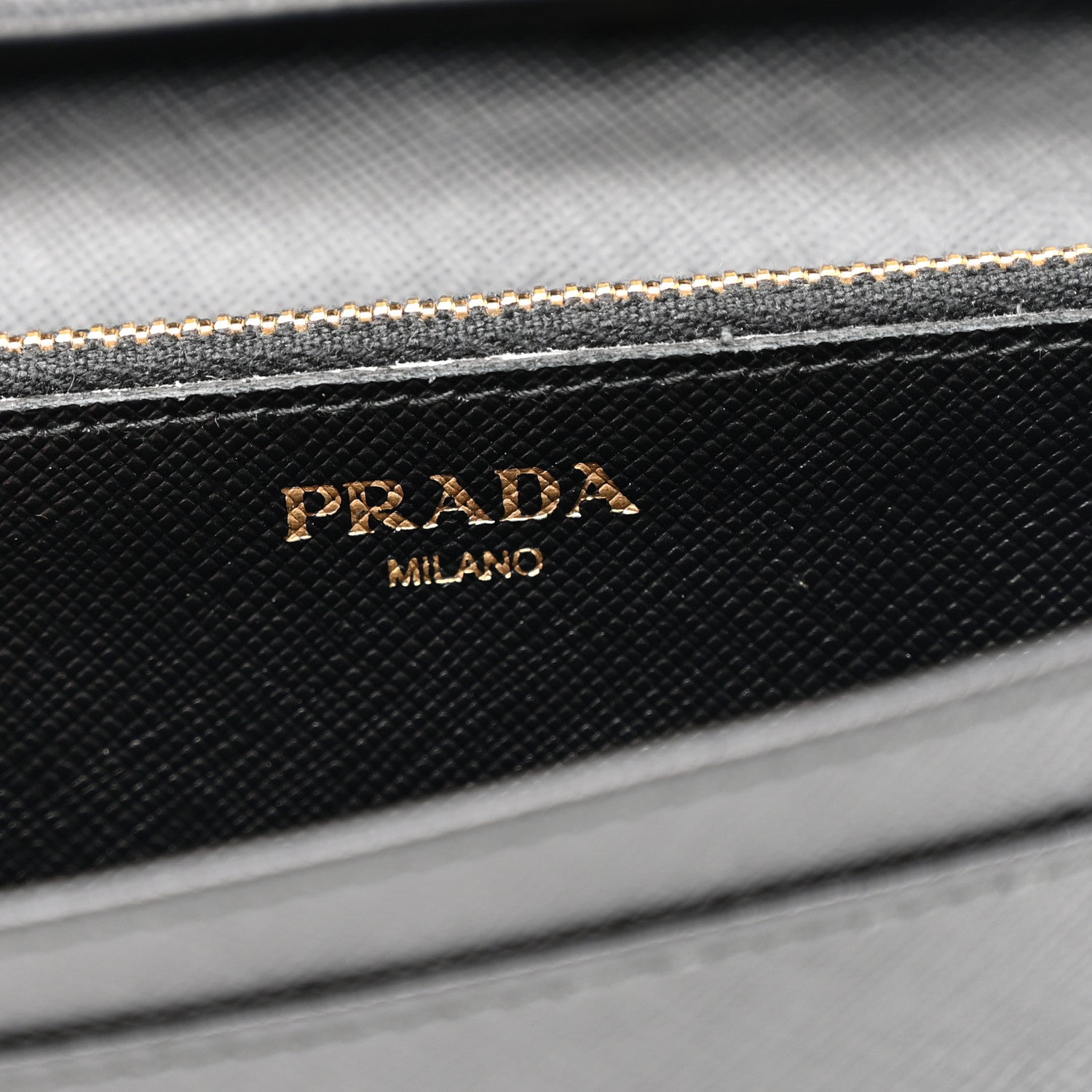 Prada Saffiano Metal Flap Wallet With Strap Black