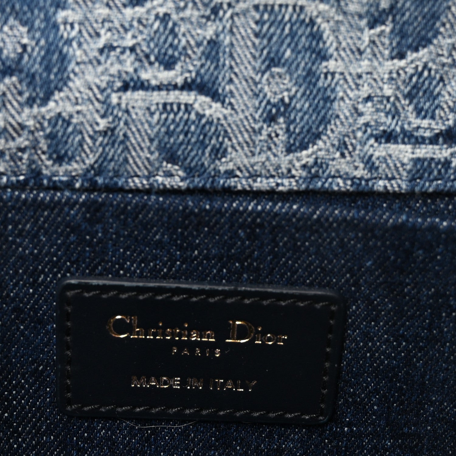 Christian Dior Denim Oblique 30 Montaigne East West Chain Flap Bag